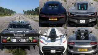 Forza Horizon 5 - Ford Hoonicorn vs Best Hypercar (Chiron, Jesko, Rimac, )  1 mile Drag Battle