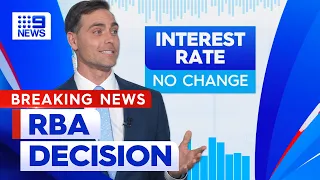 RBA leaves interest rates on hold at 4.35 per cent | 9 News Australia