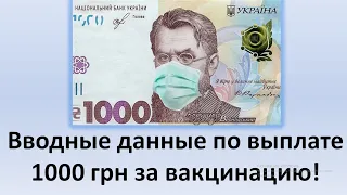 Первая информация по выплате 1000 грн за вакцинацию в Дія | Готовимся к выплате 1000 грн в Дія