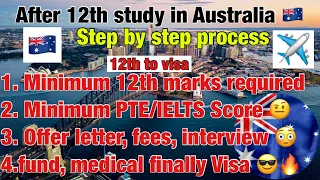 Study in Australia 🇦🇺 after 12th step by step process || 12th के बाद Australia 🇦🇺 कैसे आए✅ ||