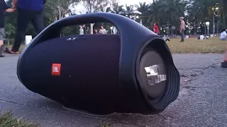 OUTDOOT TEST 100% VOLUME JBL BOOMBOX 2