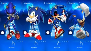 Sonic VS Sonic X VS Sonic exe VS Sonic Boom Tiles Hop EDM Rush