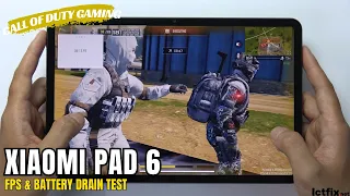 Xiaomi Pad 6 Call of Duty Mobile Gaming test CODM | Snapdragon 870, 144Hz display