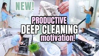 🧼PRODUCTIVE DEEP CLEAN WITH ME 2021! EXTREME SPEED CLEANING MOTIVATION | ALL DAY CLEANING TOO!