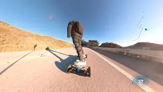 Up Twin Peaks 39mph | Lacroix Lonestar Supersport Electric Skateboard