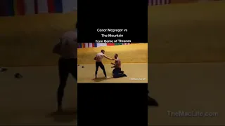 Conor McGregor vs The Mountain from Game of Thrones