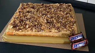 Snickers torte / Karamell Nuss Kuchen / Kuchen / Torte/ einfache belch snickers Kuchen / Simona