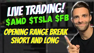 (LIVE) Day Trading $AMD $TSLA $FB I How To Day Trade Stocks and Options I Calls and Puts I Scalping