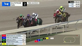 Gulfstream Park Carrera 2 - 24 de Febrero 2023