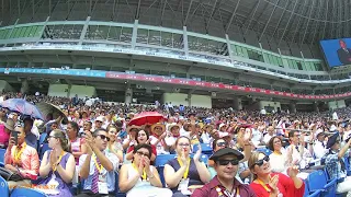 segundo dia de asamblea Monterrey 2019 estadio saludos