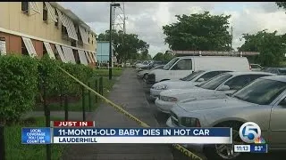 11-month-old baby dies in hot car