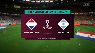 Netherlands vs Argentina | Quarter Final | FIFA World Cup Qatar 2022™ | FIFA 23 On PC