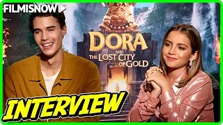 DORA AND THE LOST CITY OF GOLD | Isabela Moner & Jeff Wahlberg talk about the movie