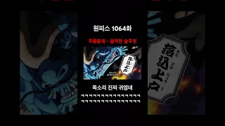 원피스 애니 1064화 주룡팔괘 - 울적한 술주정 #onepiece  #원피스  #animation  #애니메이션