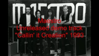 Maestro - Callin' it Creation, unreleased rare demo track 1993 melodic (hard)rock/aor