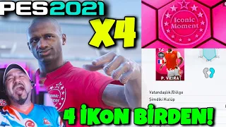 TAM 4 EFSANE İKON BİRDEN! YOK ARTIK LEBRON JAMES! VİERA GELDİ! | PES 2021 SİYAH TOP AÇILIMI