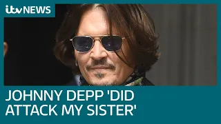 Johnny Depp attacked my sister, Amber Heard's sibling tells court | ITV News