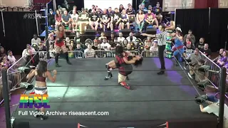 The Wrecking Machines  Pendulum Backbreaker into Sliding Lariat on Delmi Exo