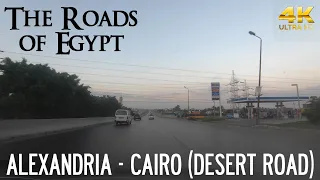 Alexandria → Cairo, Desert Road - Driving in Cairo, Egypt 🇪🇬