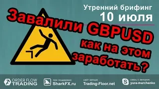 🌅 Утренний брифинг от 10 июля. 📈Прогноз рынка форекс и forts. EURUSD, GBPUSD, USDCAD, USDJPY, AUDUSD