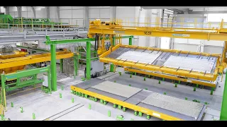 Precast plant for the production of lattice girder floors and double walls - EBAWE Anlagentechnik