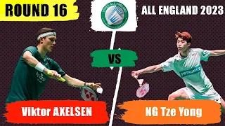 [R16] Viktor AXELSEN (DEN) [1] vs NG Tze Yong (MAS) | All England 2023