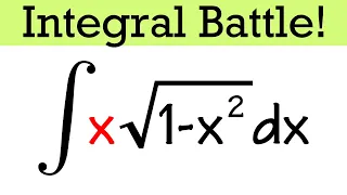 Integral of x*sqrt(1-x^2) vs. integral of sqrt(1-x^2), u-substitution vs. integration by parts