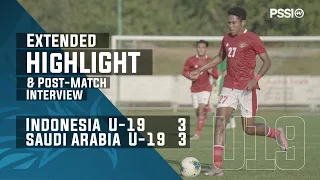HNS International U-19 Friendly Tournament : Indonesia 3 - 3 Arab Saudi (with Post-Match Interview)