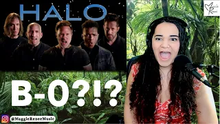 HALO Theme - Acapella - VoicePlay ft. Scott Porter | Opera Singer and Vocal Coach REACTION LIVE!