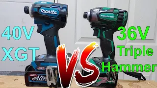 Metabo 36v Triple Hammer VS Makita 40v XGT