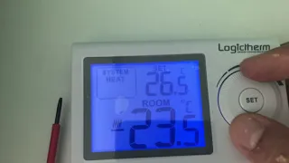 Logictherm room thermostat with radio waves and large display  The new thermostat  How to mount wifi