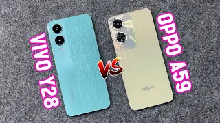 Vivo Y28 5G Vs Oppo A59 5G Full Comparison | Speed, Battery & Camera Test !