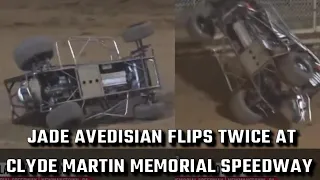 2023 Xtreme Outlaw Midgets (Jade Avedisian flips twice at "Clyde Martin Memorial Speedway")