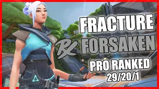 PRX F0rsakeN Jett Fracture | Valorant Pro Vod Ranked Gameplay