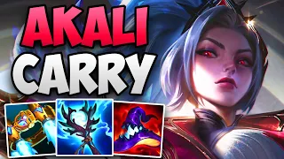 AKALI IS OP IN SEASON 14! | CHALLENGER AKALI MID GAMEPLAY | Patch 14.1 S14