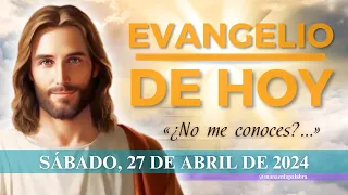 Evangelio de Hoy, Sábado 27 de Abril de 2024, San Juan (14, 7-14): «¿No me conoces?...»