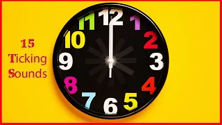 15 "Clock Ticking" Sound Variations in 45 Seconds