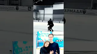 Vasilisa and Maxim rehearsal 2 #figureskating #vasilisa #icedance #iceeating