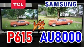 TCL P615 vs SAMSUNG AU8000: Smart TVs 4K con HDR ¿Cuál es mejor opción?