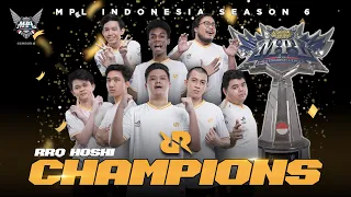 RRQ HOSHI THE MYTH BREAKER | CHAMPION OF MPL INDONESIA SEASON 6