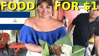 1 Dollar Street Food Challenge! | Nicaragua Cost of Living