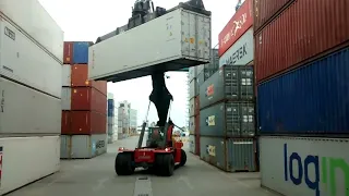 Reach Stacker Operations Container shifting