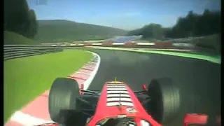 F1 Spa 2005 FP4   Michael Schumacher Onboard Action