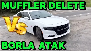 Dodge Charger R/T 5.7L HEMI: BORLA ATAK Vs MUFFLER DELETE!