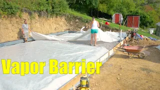 Garage Build #10 - Vapor Barrier