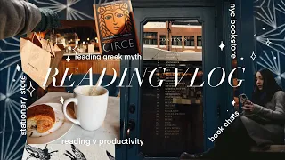 reading vlog ✻ nyc bookstore, cafe, circe ❁ no.005