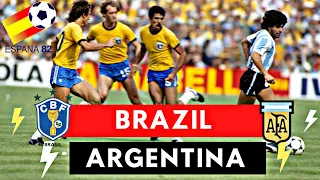 Brazil vs Argentina 3-1 All Goals & Highlights ( 1982 World Cup )