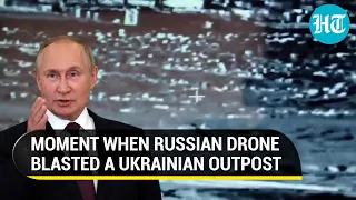 Putin's 'Pacer' drone in action in Ukraine; Russia destroys Command Post | Watch