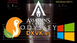 Assassin's Creed Odyssey Benchmark - DXVK vs Windows