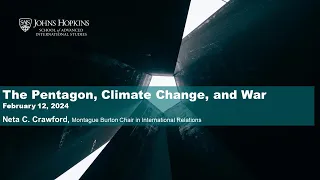 The Pentagon, Climate Change, and War